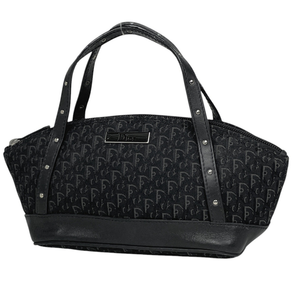 CHRISTIAN DIOR Handbags - Christian Dior Trotter Pattern Handbag, Street Chic Canvas, Black, Women's